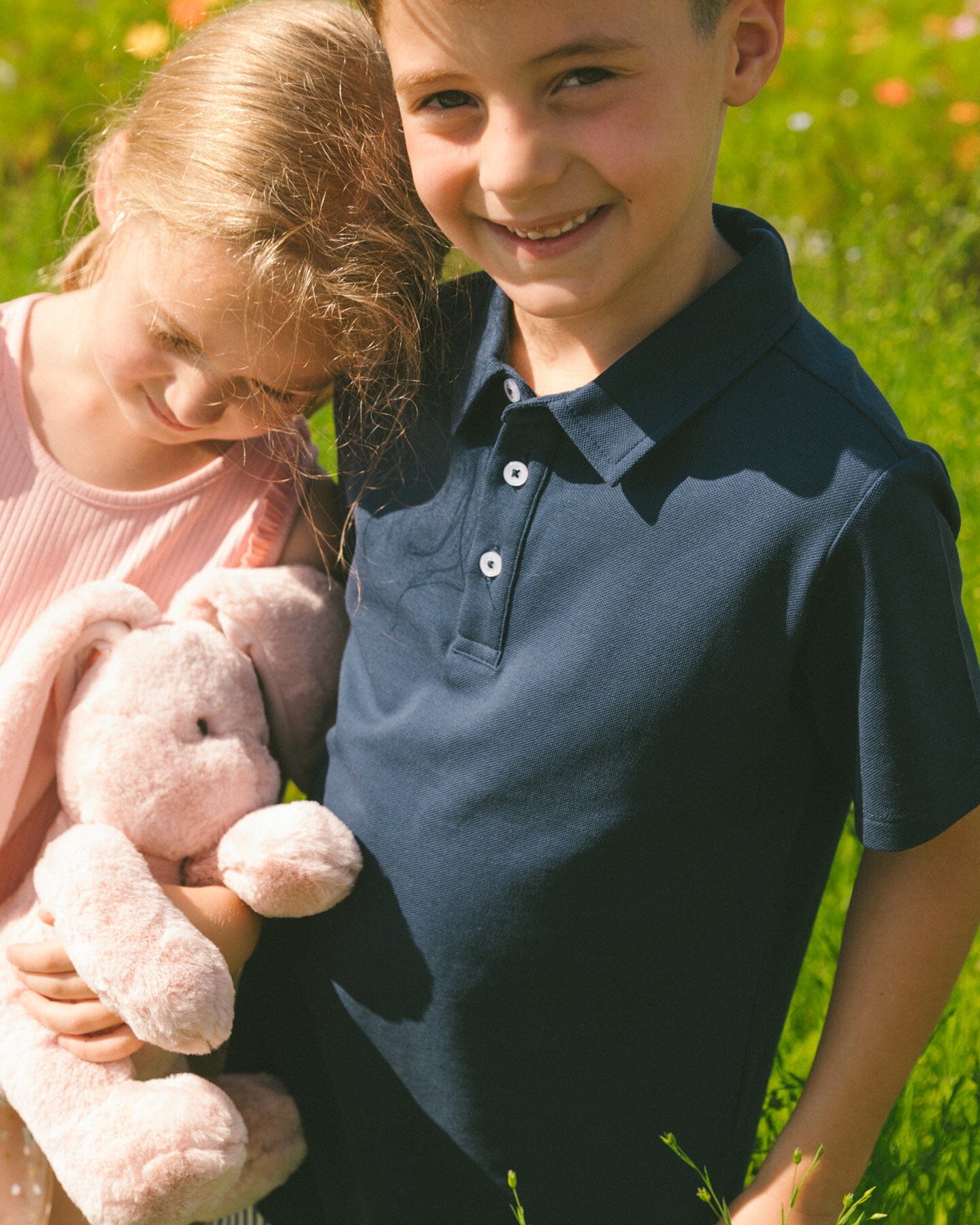 Short Sleeve Polo Shirt Navy Blue