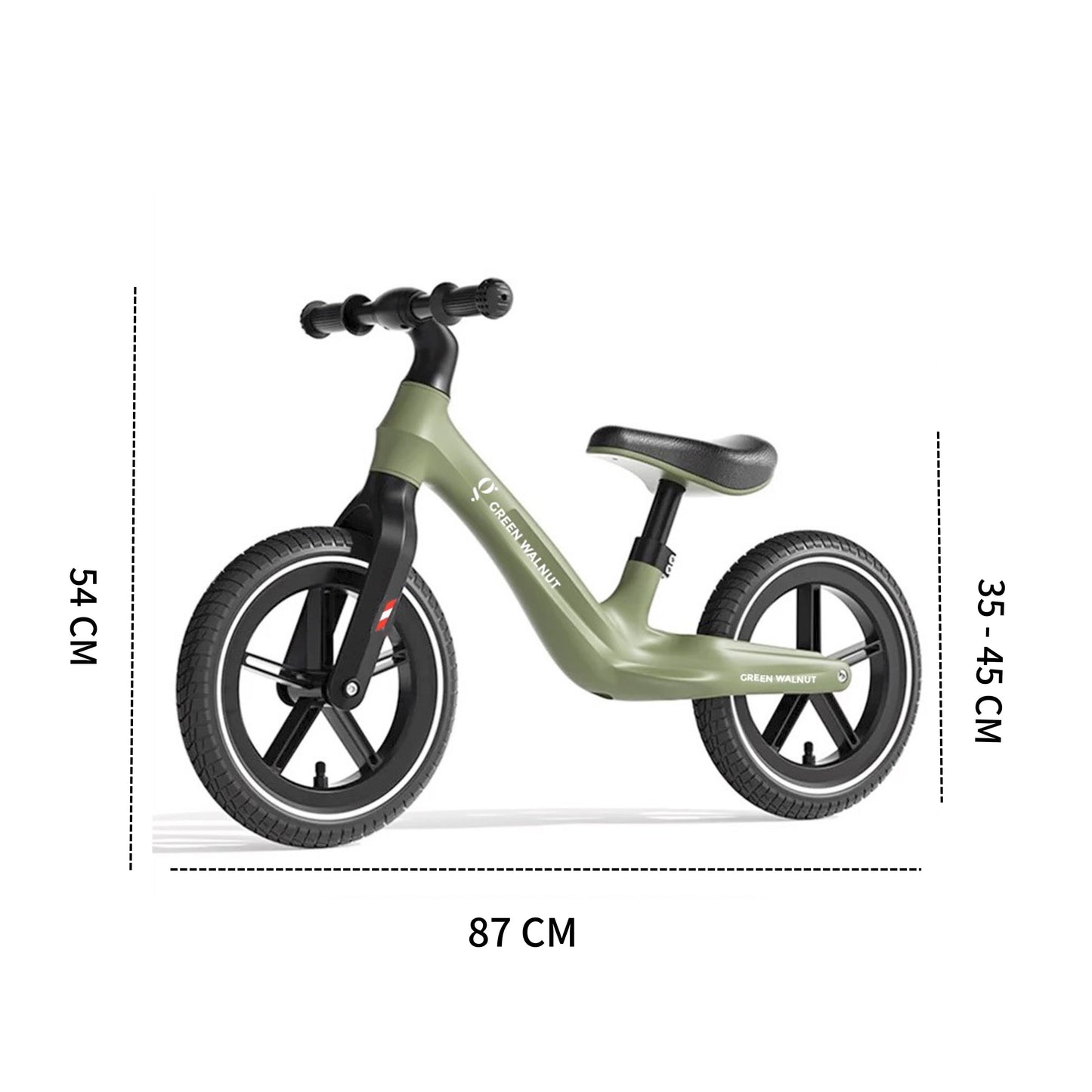 Vélo d'équilibre 12" Sport sans pédales - Vert