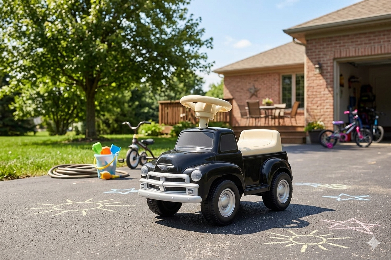 Chevrolet 3100 Vintage Porteur pour Enfants de 1,5 à 4 Ans