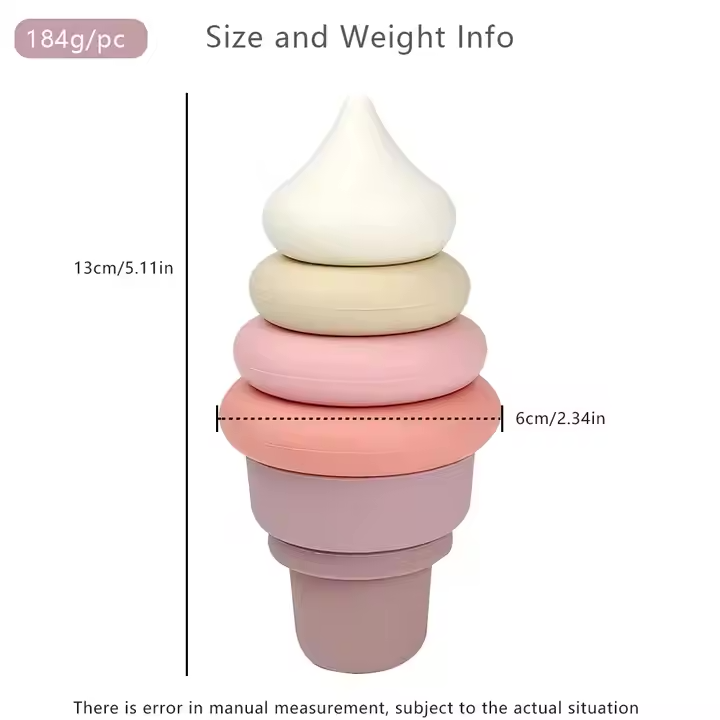 Ensemble de crème glacée empilable en silicone