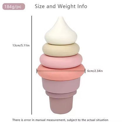 Ensemble de crème glacée empilable en silicone