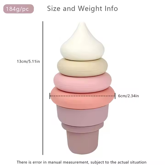 Silicone Ice Cream Stacking Set