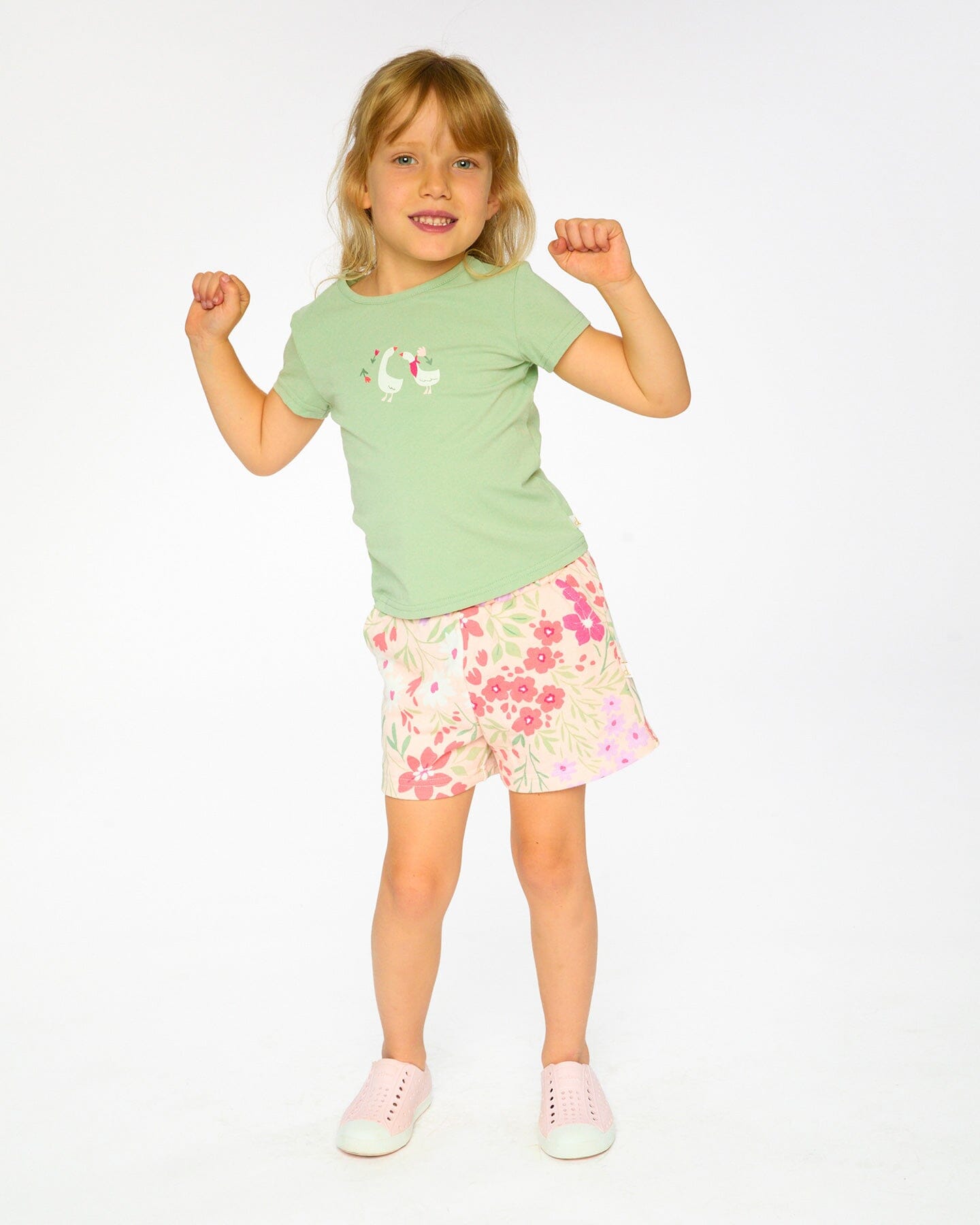 Organic Cotton Jersey T-Shirt Light Khaki Green