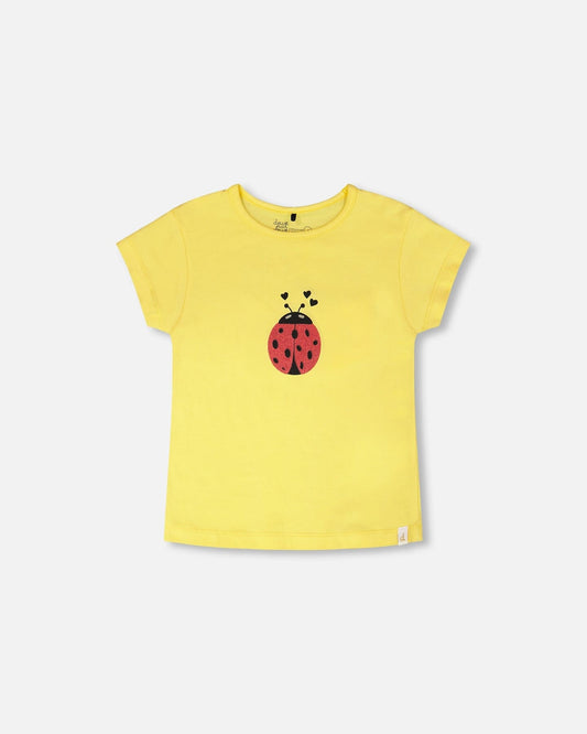 Organic Cotton Jersey T-Shirt Yellow