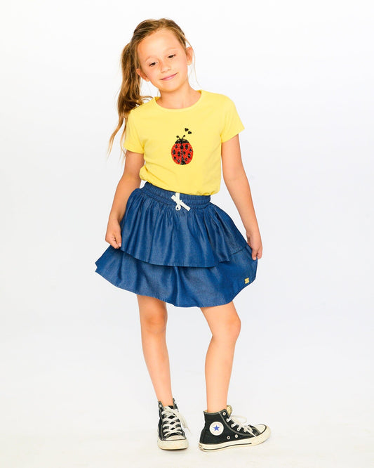 Organic Cotton Jersey T-Shirt Yellow