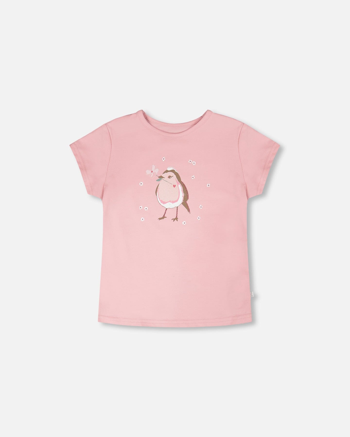Organic Cotton Jersey T-Shirt Dusty Pink