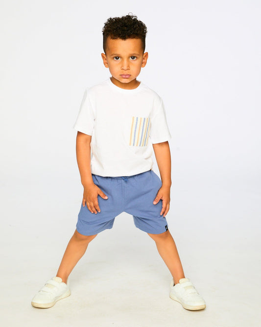 Jersey T-Shirt With Chest Pocket White