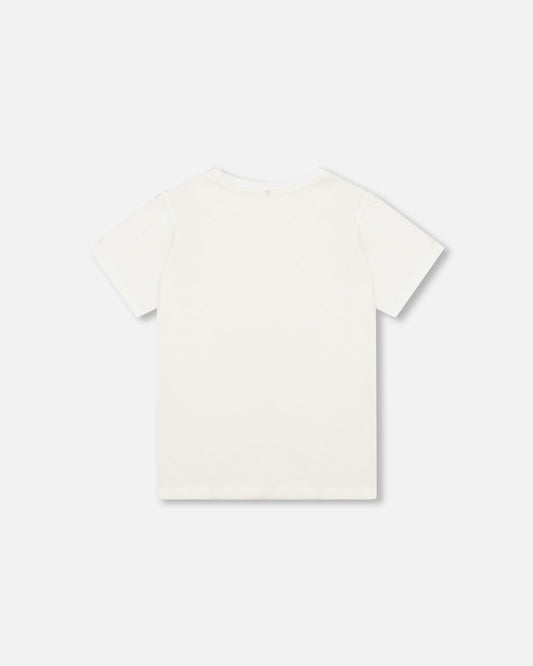Organic Cotton Jersey T-Shirt Solid Off White