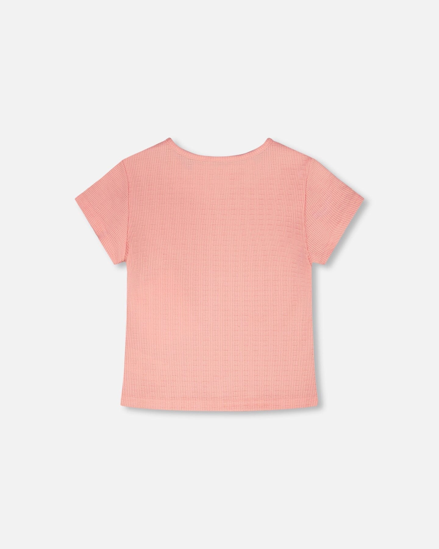 Crinkle Jersey T-Shirt Off Peach Pink