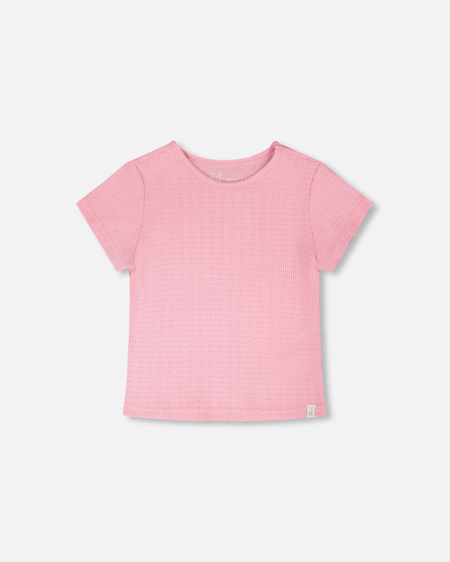 Crinkle Jersey T-Shirt Pink