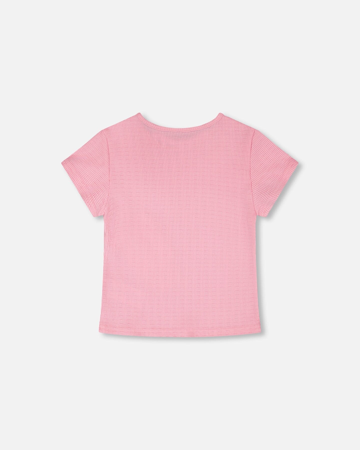 Crinkle Jersey T-Shirt Pink