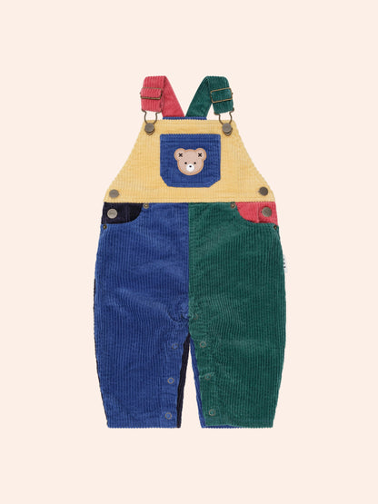 Colour Block Cord Overall | Multi | Huxbaby