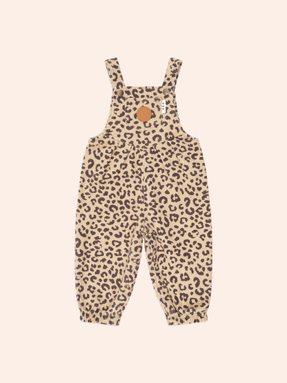Salopette en jean imprimé léopard | Huxbaby