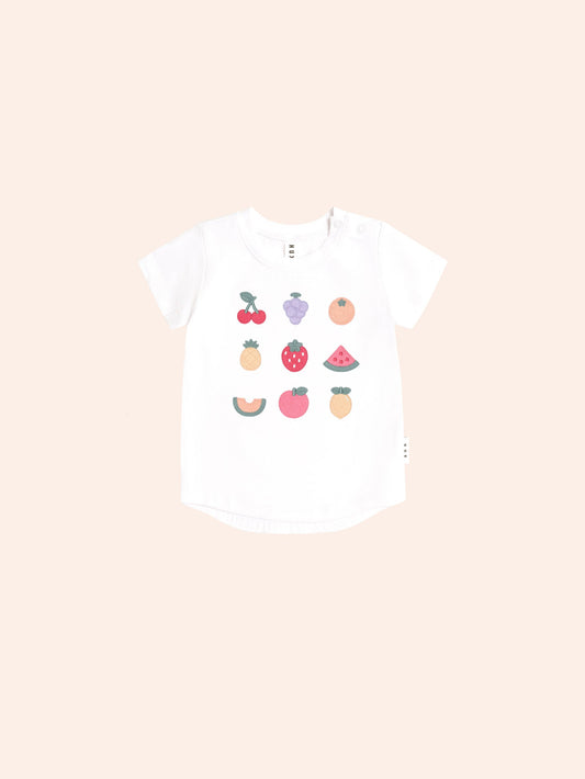 T-shirt Salade de Fruits | Blanc | Huxbaby