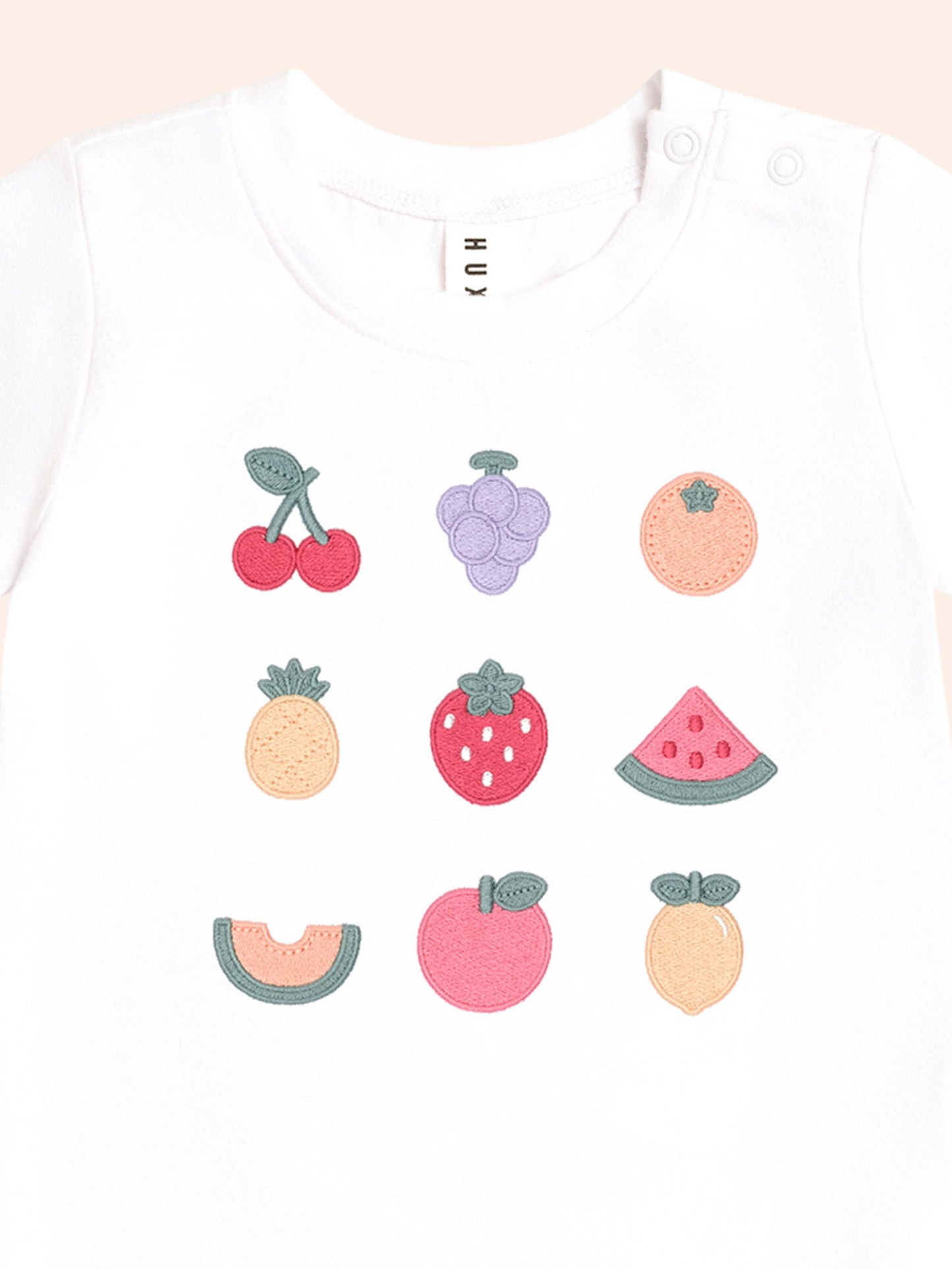 T-shirt Salade de Fruits | Blanc | Huxbaby