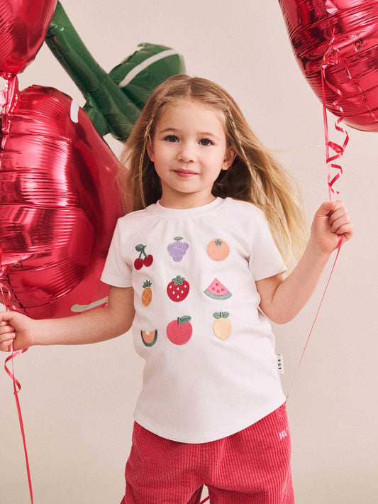 T-shirt Salade de Fruits | Blanc | Huxbaby