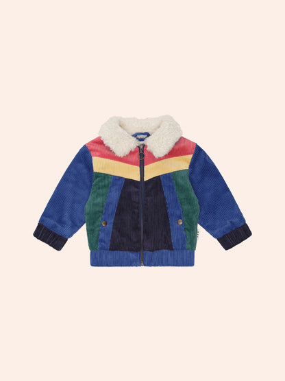 Veste en velours côtelé Colour Block | Multicolore | Huxbaby