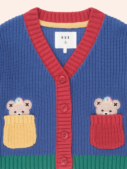 Gilet Universitaire à Carreaux Couleur | Multi | Huxbaby