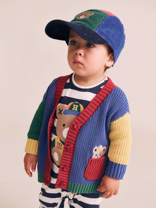 Gilet Universitaire à Carreaux Couleur | Multi | Huxbaby