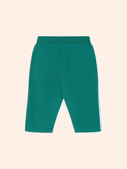 Pantalon de jogging Racer Stripe | Émeraude | Huxbaby