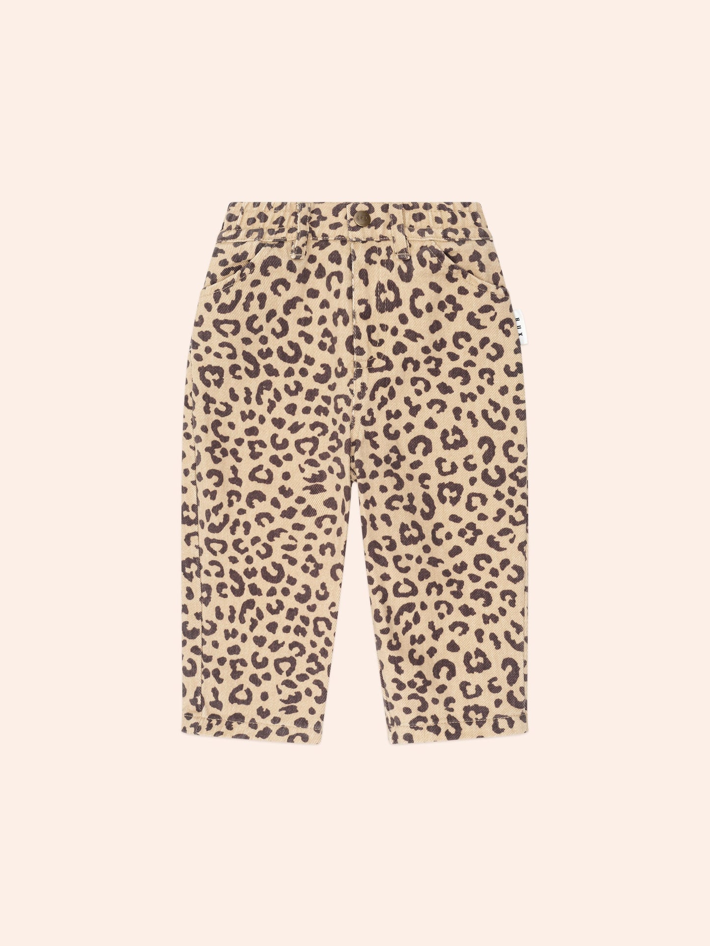 Leopard Print Denim Jeans | Animal | Huxbaby