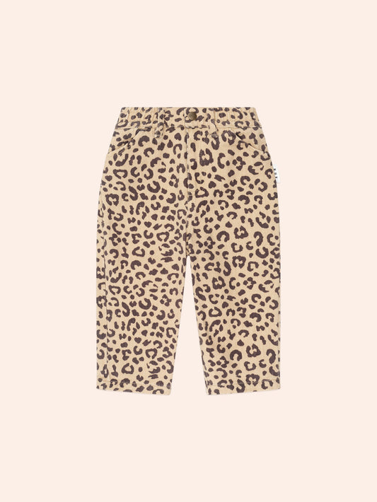Leopard Print Denim Jeans | Animal | Huxbaby