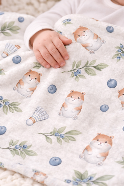 Hamster Print Plush Blanket