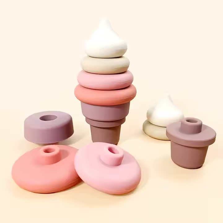 Ensemble de crème glacée empilable en silicone