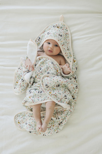 Hooded Towel Set - Bumble Bees