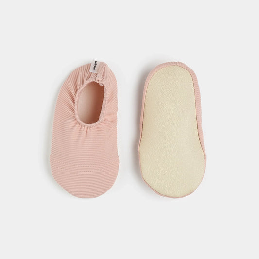 Chaussons de bain côtelés Rose Quartz | Petit Lem