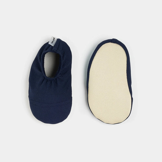 Chaussons de natation côtelés bleu marine | Petit Lem