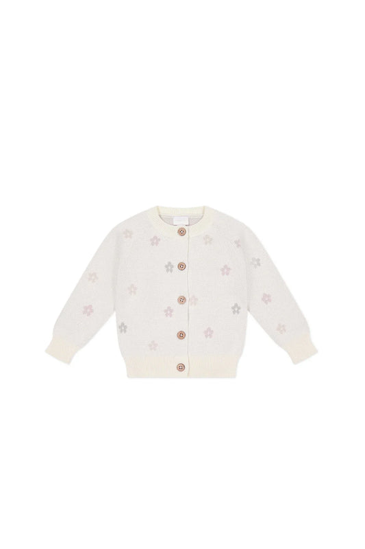 Harper Cardigan | Fifi Egret Jacquard | Jamie Kay