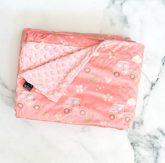 Douce escapade 🌸 Minky Blanket - Giant