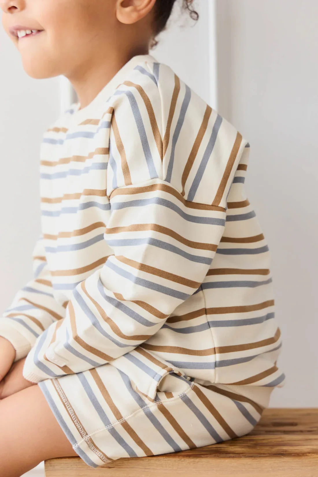 Sweat-shirt Damien en coton biologique | Tigre à rayures Hudson | Jamie Kay
