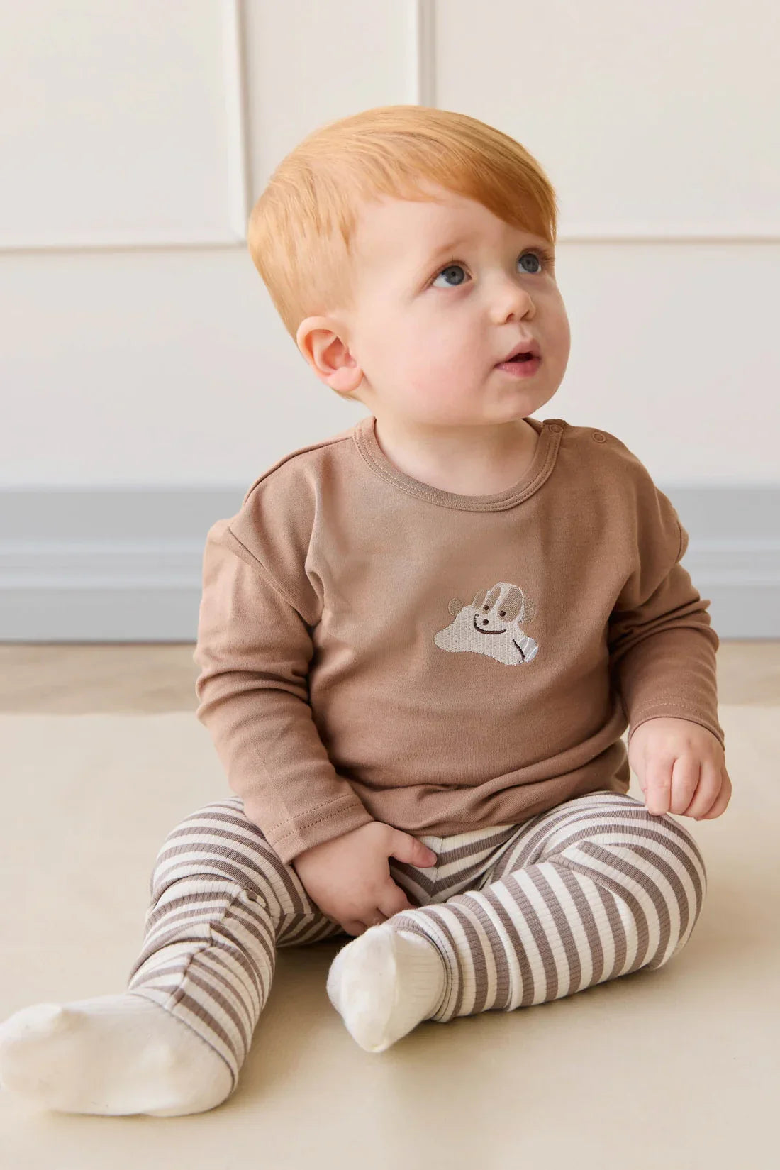Coton Pima Arnold Manches Longues | Sasha Chiot Tigre | Jamie Kay