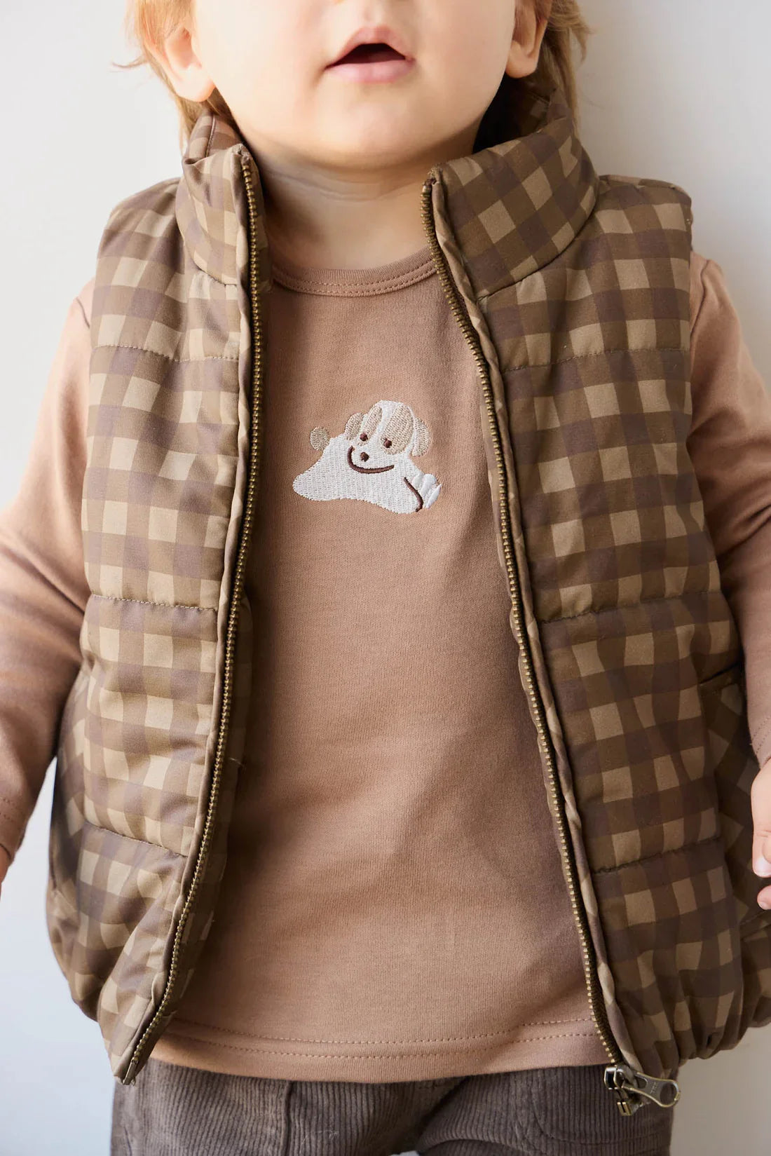 Coton Pima Arnold Manches Longues | Sasha Chiot Tigre | Jamie Kay