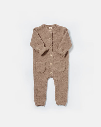 Grenouillère manches longues - Fuzzy | Taupe | 7AM