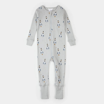 Imprimé Fusée sur Dors-bien Convertible en Coton Lunaire | Petit Lem