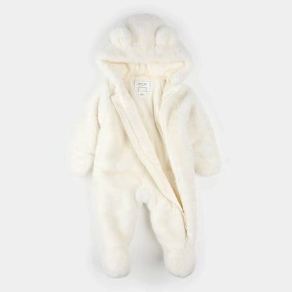 Combinaison ourson en peluche | Écru | Petit Lem