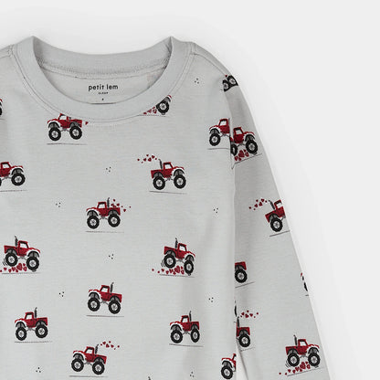 Ensemble de pyjama pour enfant Monster Truck Love sur Lunar Rock | Petit Lem