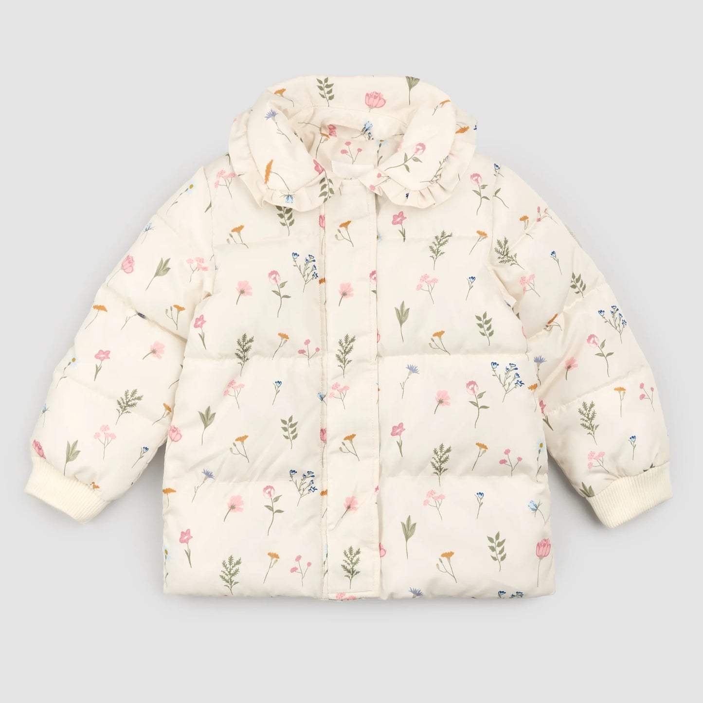 Puffer Jacket | Pressed Florals on Birch | Miles the Label