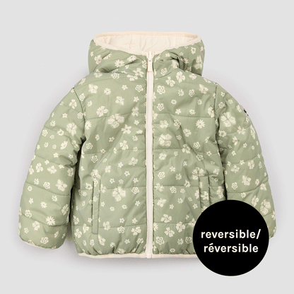 Veste réversible | Imprimé floral sauge sur bouleau | Miles the Label