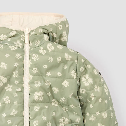Veste réversible | Imprimé floral sauge sur bouleau | Miles the Label