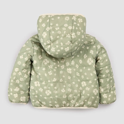 Veste réversible | Imprimé floral sauge sur bouleau | Miles the Label