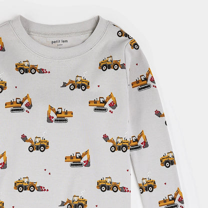 Pyjama « I Dig You » couleur roche lunaire | Petit Lem