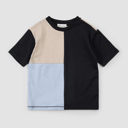 Ensemble T-shirt et short color block | Taupe | Miles The Label