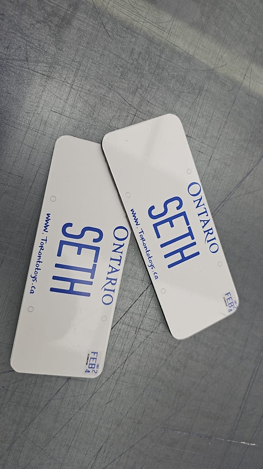 Plaque d'immatriculation personnalisée pour voiture d'enfant