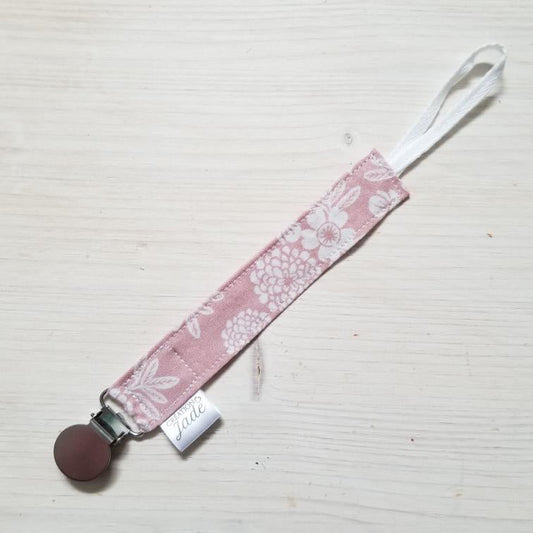 Nouveauté - Attache-suce Tissu - clip Inox - Bloom
