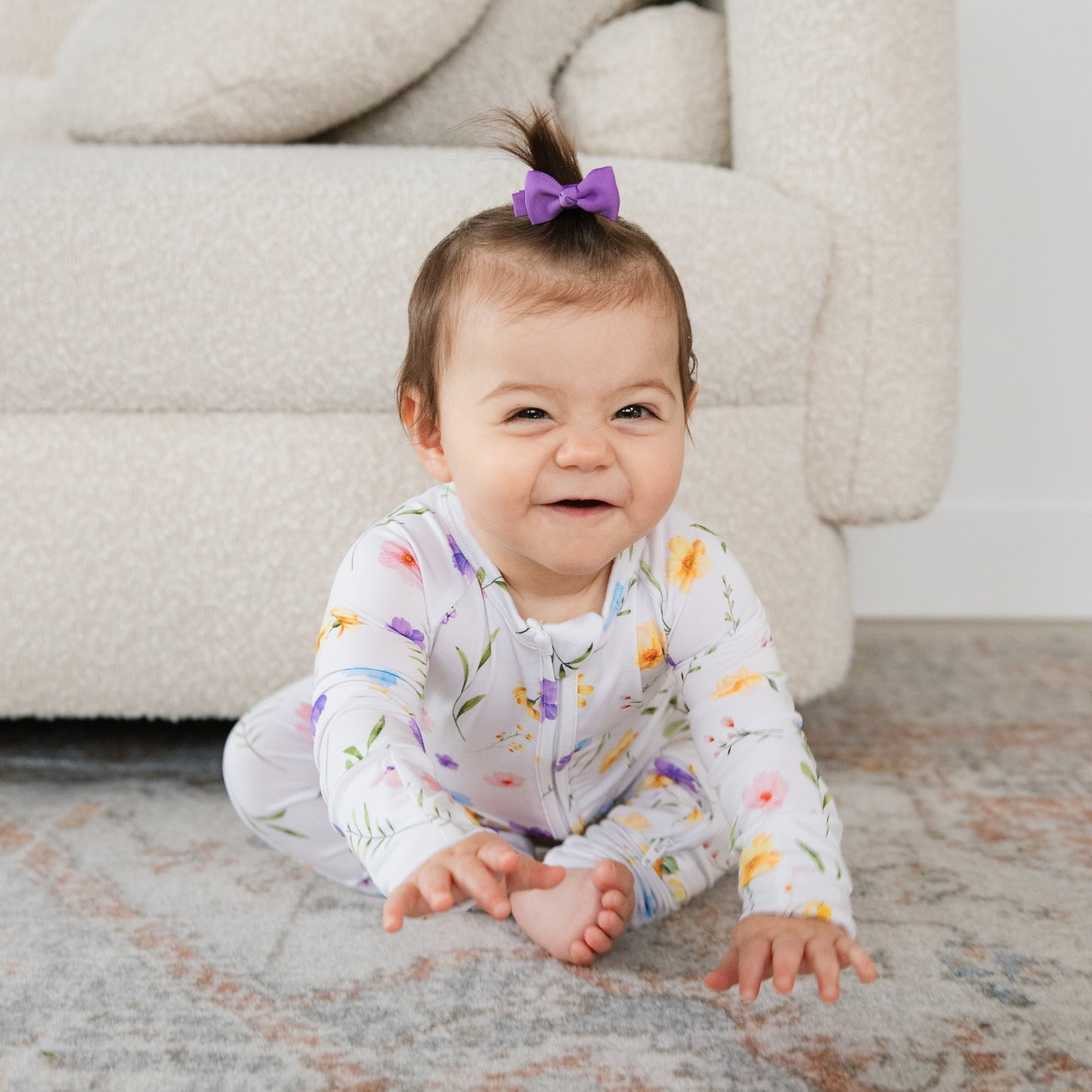 Wildflower Bamboo Zippered Romper
