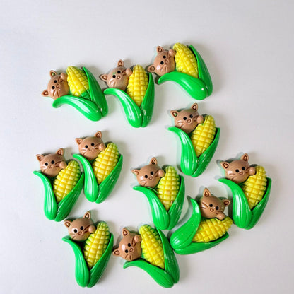 Corn Cat Charms for DIY Crafts